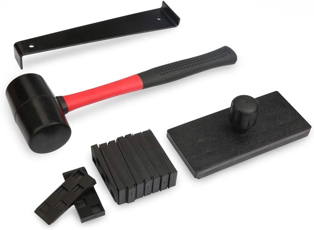 Norske Tools NMAP004 13 inch Laminate Flooring & Siding Cutter with Sliding Extension Table with Bonus Floor Installation Kit Great Value