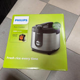 PHILIPS Rice Cooker Nasi Premium+ 2L - HD3138/62, Silver