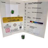 PT900 Jade=8.48cts ,Diamond=0.74cts Ring With Cert