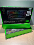 RAZER BLACKWIDOW TOURNAMENT EDITION CHROMA V2: Esports Gaming Keyboard - Ergonomic Wrist Rest - Tenkeyless Design - Razer Green Mechanical Switches (Tactile and Clicky)