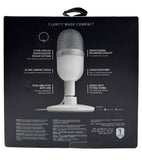 Razer Seiren Mini - USB Condenser Microphone for Streaming (Compact with Supercardioid Polar Pattern, Tiltable Stand, Integrated Shock Absorber) Mercury