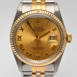 Rolex 16013 Datejust Half Gold Automatic Watch