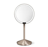 Simplehuman 5inch Sensor Mirror, Lighted Makeup Mirror, Rose Gold Stainless Steel ST3010