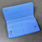 Tory Burch Leather Long Wallet ,Blue