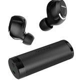 True Wireless Earbuds, Jabees Firefly Advanced Situational Awareness Bluetooth 5.0 Fast Charging Headphones with Microphone Stereo Call and Music – Siri and GoogleVoice Assistant Black Firefly