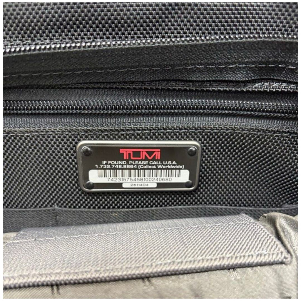 Tumi 2611D4 Alpha Black Nylon Briefcase
