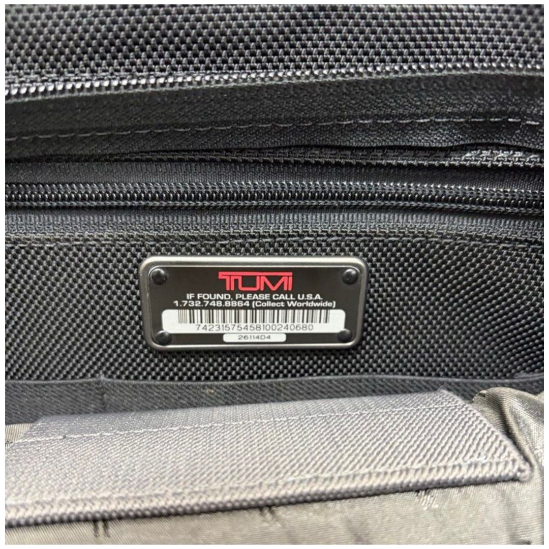 Tumi 2611D4 Alpha Black Nylon Briefcase