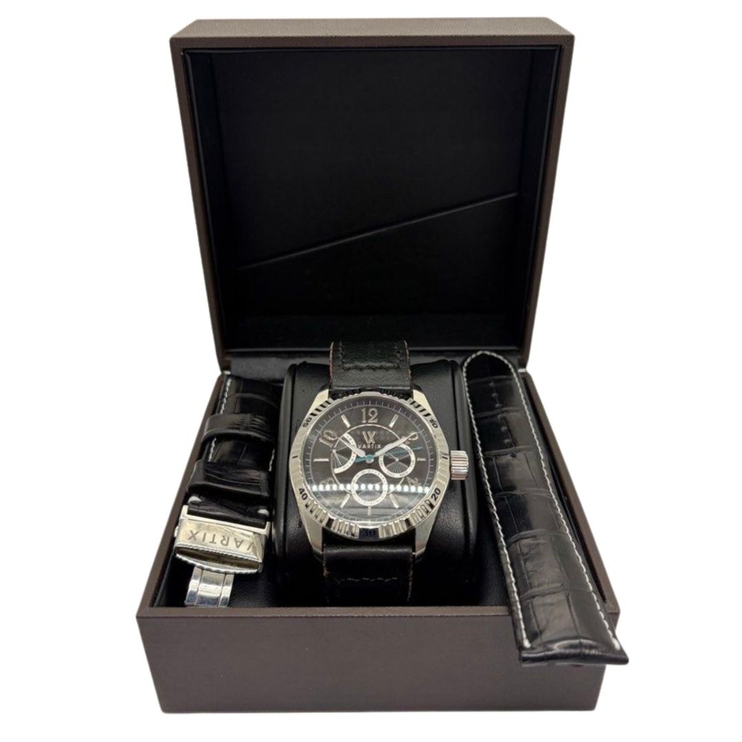 Vartix Alive Power Reserve 44mm Automatic Black Dial Watch Secondary image