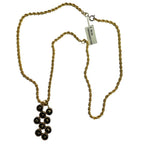 Vintage Gold Tone Pendant Necklace & Bracelet (54cm)