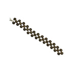 Vintage Gold Tone Pendant Necklace & Bracelet (54cm)