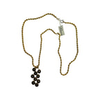 Vintage Gold Tone Pendant Necklace & Bracelet (54cm)