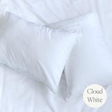 Weavve Home Cotton Duvet Cover, King Size, Cloud White