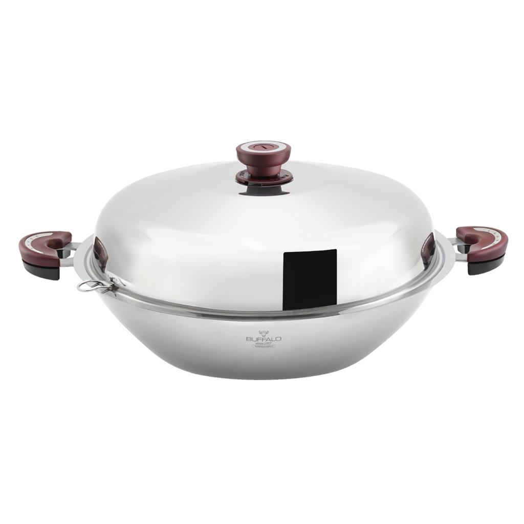 BUFFALO FUNCTION SERIES S/S FLAT WOK 35CM