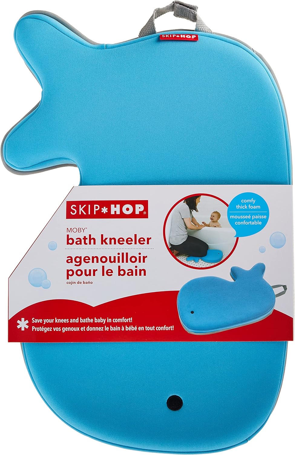 Skip Hop Moby Neoprene Cushioned Bath Kneeler Guard With NonSlip Base Blue Secondary image