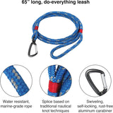 Kurgo Humble Dog Leash 65in BlueRed