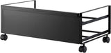 YAMAZAKI Home Frame Rolling Shoe Rack Black