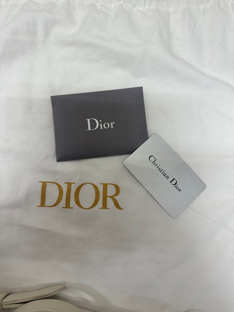 Christian Dior Lady Dior in White Matte Tote Bag