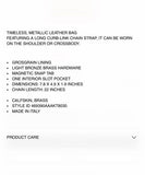 YSL Saint Lauren Kate Small Metallic Leather Sling Bag, Gold