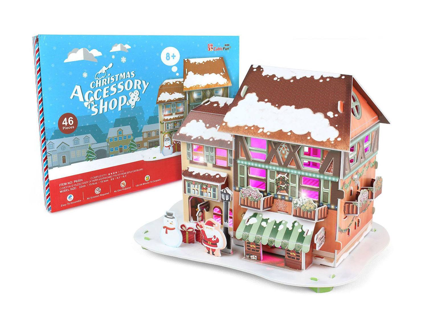 Cubic Fun Christmas Accessory Shop 3D PUZZLE