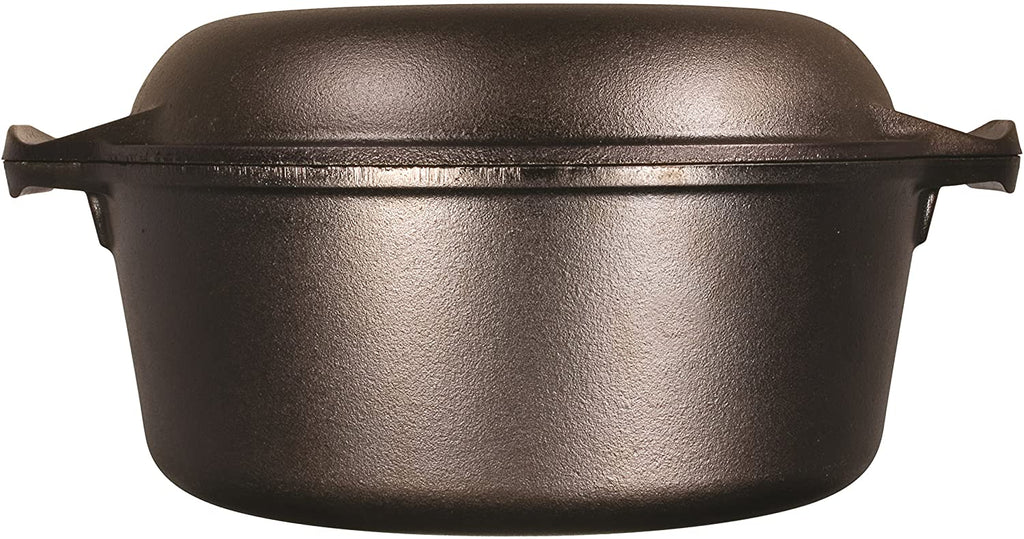 Lodge L8DD3 Cast Iron Double Dutch Oven 5-Quart Black - Cash Converters