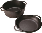 Lodge L8DD3 Cast Iron Double Dutch Oven 5-Quart Black - Cash Converters