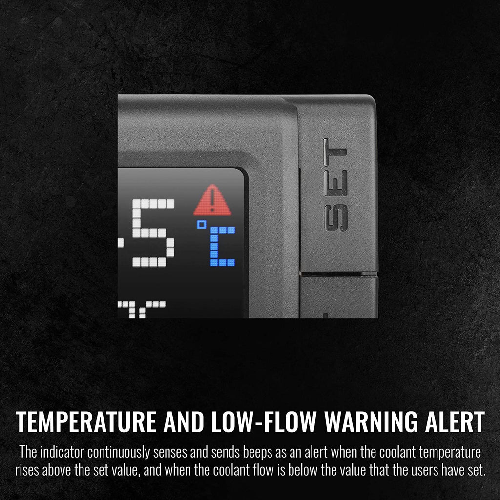 Thermaltake Pacific TF2 G1/4 Copper Core Construction TT RGB Plus Software Monitoring Celsius Fahrenheit Temperature and Flow Indicator CL-W275-CU00SW-ACS000523