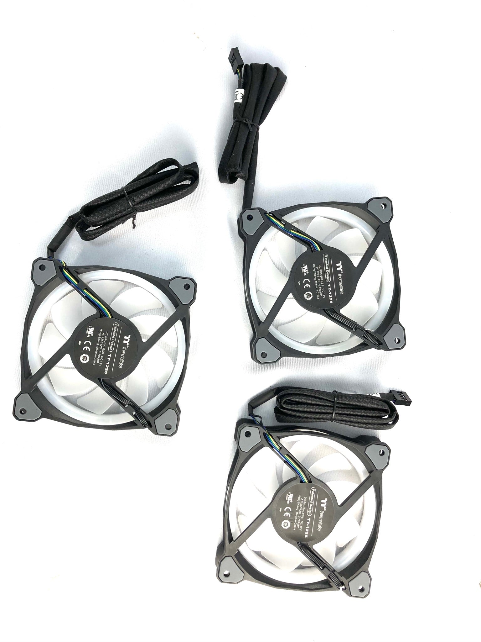 Thermaltake  CLF073PL12SWA Riing Duo 120mm RGB Color LED Case Radiator Fan 3Pack Secondary image