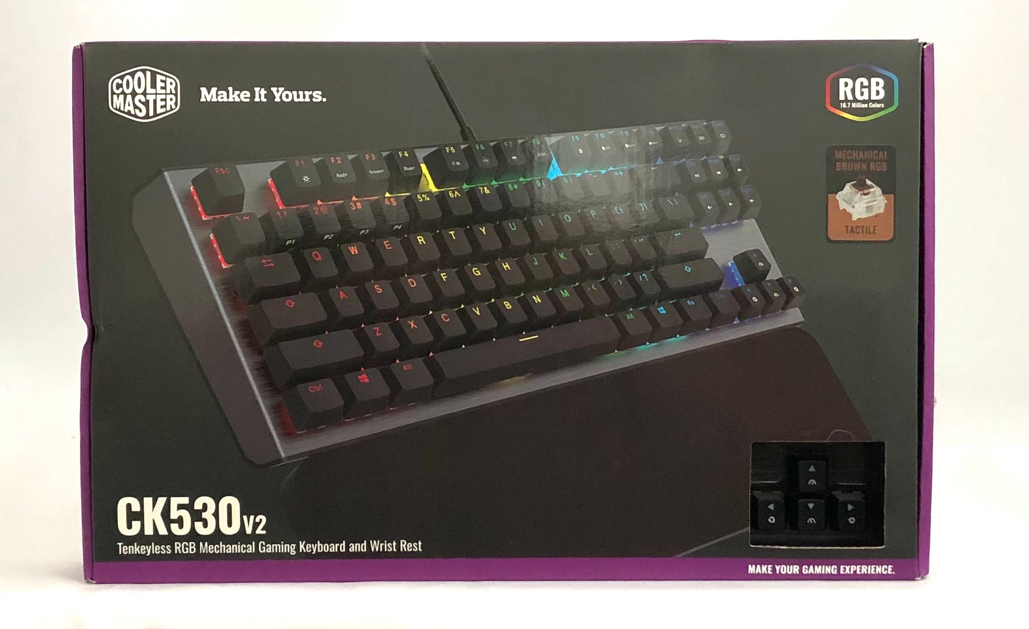 Cooler Master CK530 RGB Mechanical Keyboard Brown V2 Secondary image