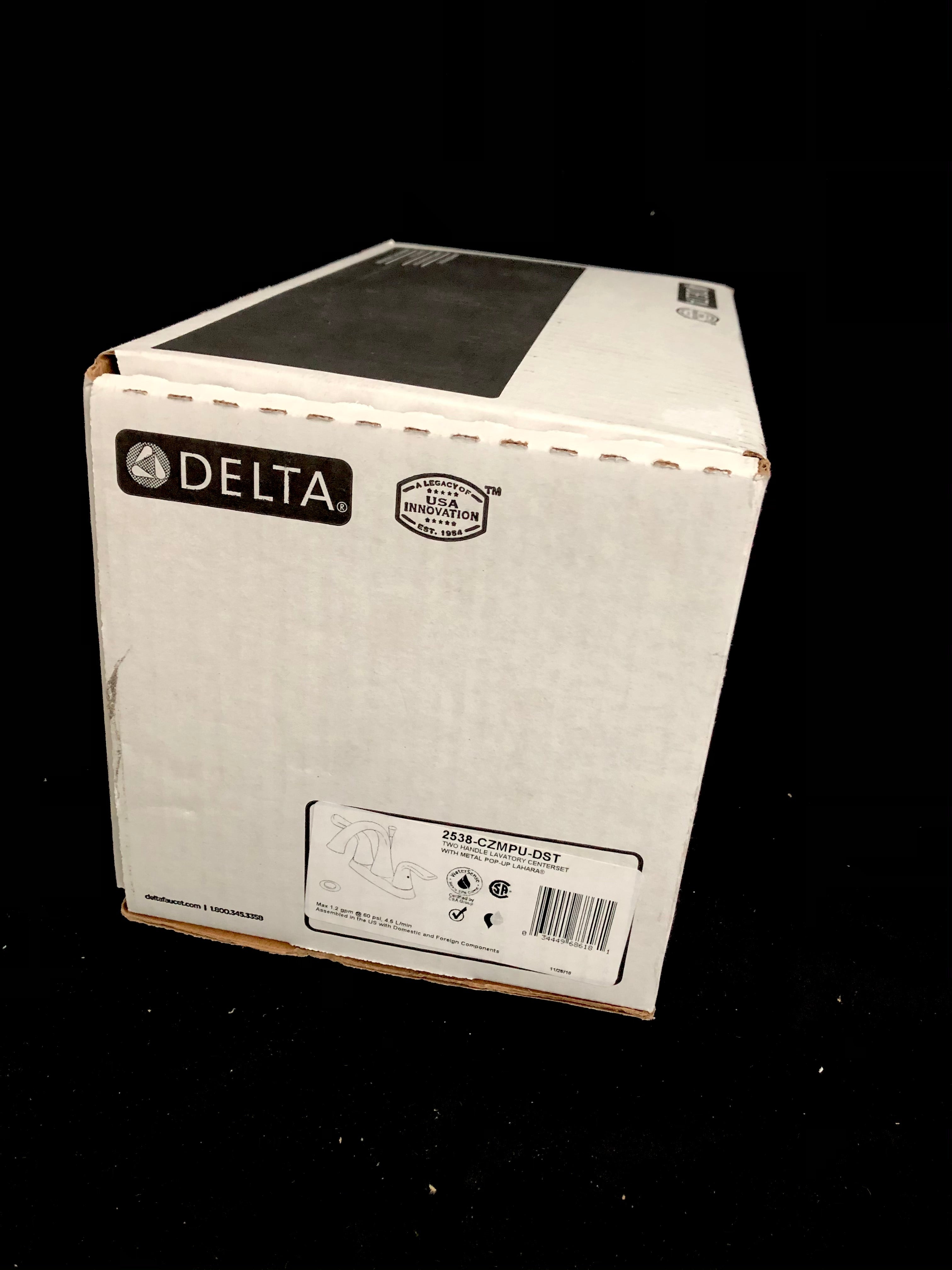 Delta 2538-CZMPU-DST Two Handle Lavatory Centerset With Metal Pop-Up Lahara - Cash Converters