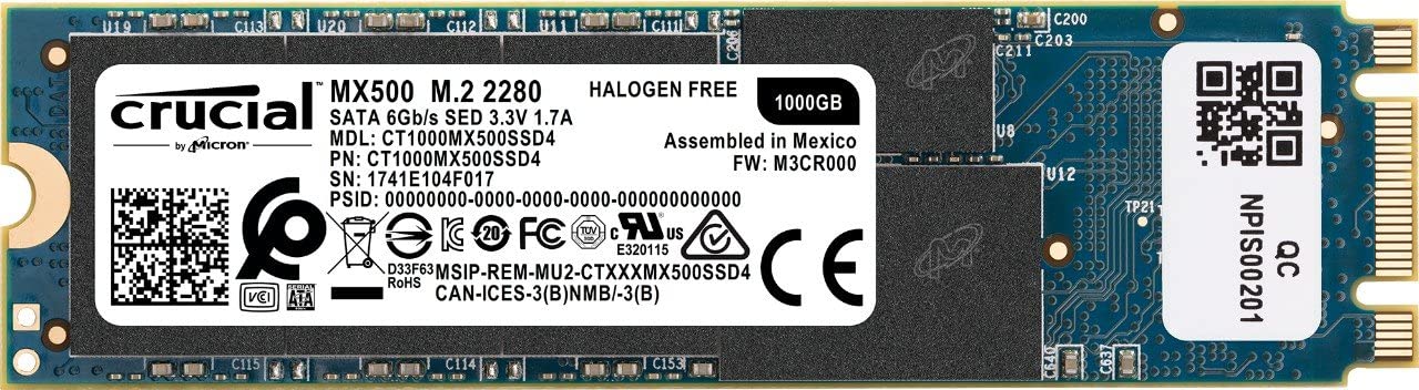Crucial MX500 1TB M.2 Type 2280 Internal SSD Secondary image