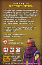 Coup Reformation (an expansion) Game - Cash Converters