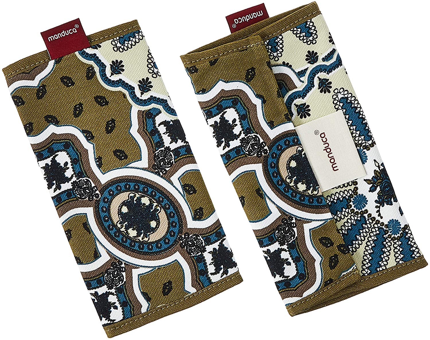 Manduca Organic Cotton Fumbee Teething Pads 1 Pair Mandala Herbs