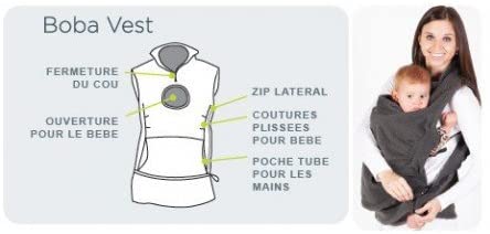 Boba Babywearing Vest Black Small