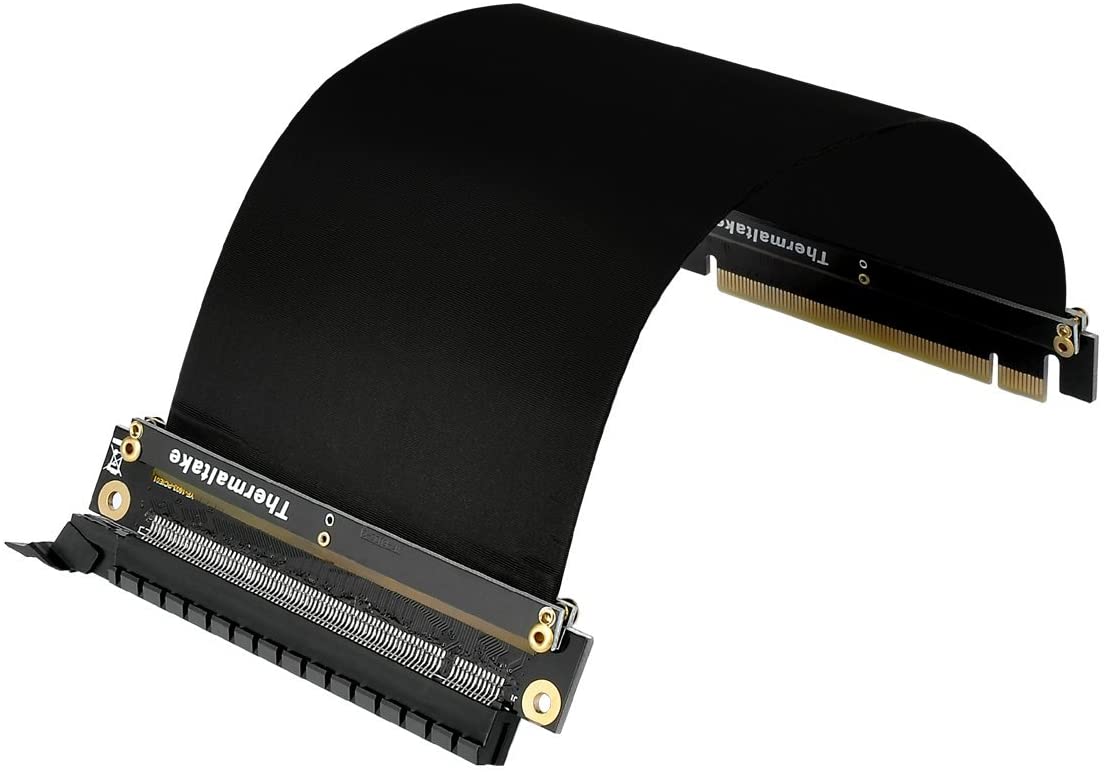 Thermaltake AC-053-CN1OTN-C1 Gaming PCI-E x16 3.0 Black Extender Riser Cable, 200 mm Secondary image