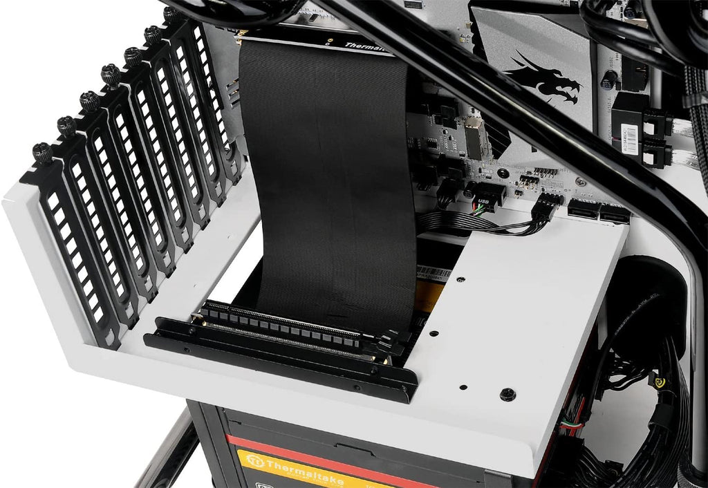 Thermaltake AC-053-CN1OTN-C1 Gaming PCI-E x16 3.0 Black Extender Riser Cable, 200 mm