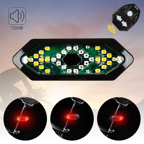 Bicycle Wireless Remote Controlled Tail Light Turn Signal Secondary image