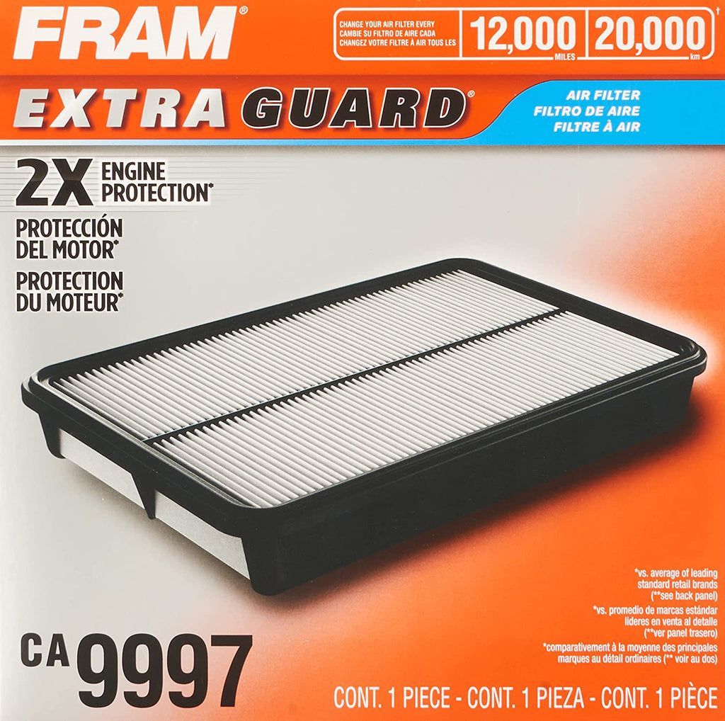 FRAM Extra Guard Engine Air Filter Replacement, Easy Install w/ Advanced Engine Protection and Optimal Performance, CA9997 for Select Subaru Vehicles