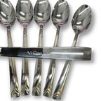 YICAN High Grade Stainless Steel Spoon 6pcs gold accent