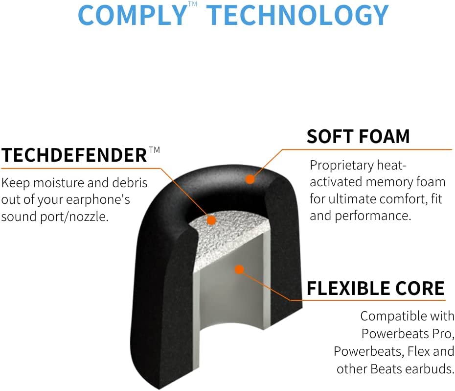 Comply Sport Pro Premium Memory Foam Earphone Tips Large 3 Pairs Secondary image