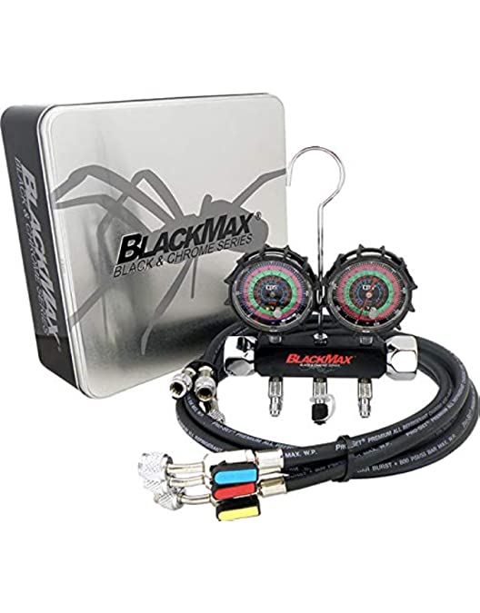 CPS BlackMax Black & Chrome Series MV4H4P5EZ4 Auto AC Tool Set Main image