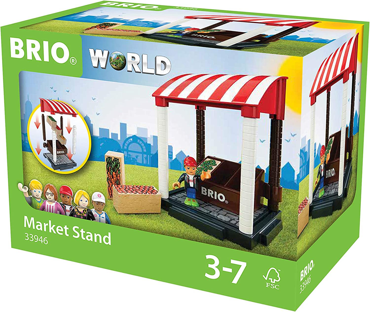 BRIO 33946 Village Market Stand Main image