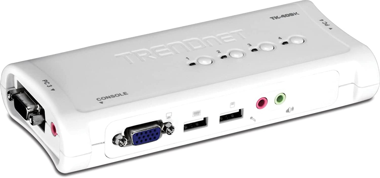 TRENDnet 4-Port USB KVM Switch and Cable Kit with Audio TK-409K Main image