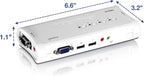 TRENDnet 4-Port USB KVM Switch and Cable Kit with Audio TK-409K