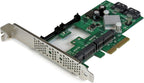 StarTech.com 2 Port PCI Express 2.0 SATA III 6Gbps RAID Controller Card With 2 mSATA Slots And HyperDuo SSD Tiering PCIe SATA 3 Controller
