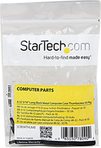 StarTech.com 6-32 5/16in Long Black Metal Computer Case Thumbscrew Pkg of 50