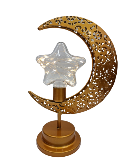 Ramadan Iron Art moon LED Lights Candlelight Main image