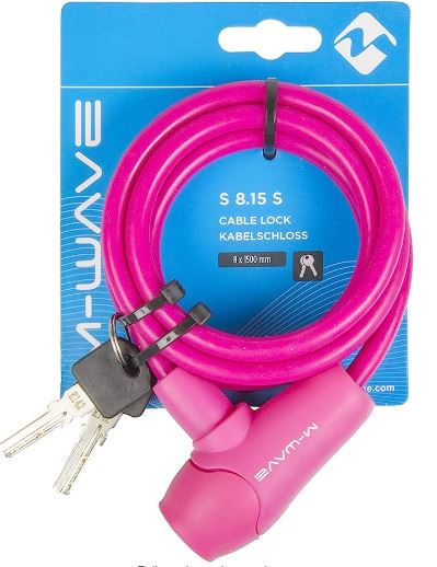 M-Wave Unisex Adult S 8.15 S Spiral Cable Lock Secondary image