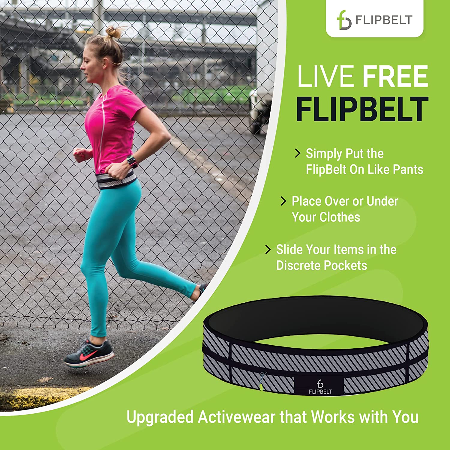 FlipBelt Classic Running Belt  Waist Belt for Running - The Natural  Athletes Clinic