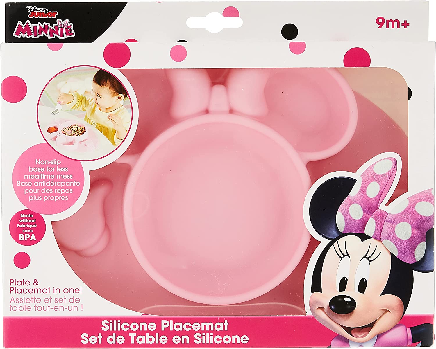 The First Years Disney Minnie Mouse Silicone Placemat, Pink Secondary image