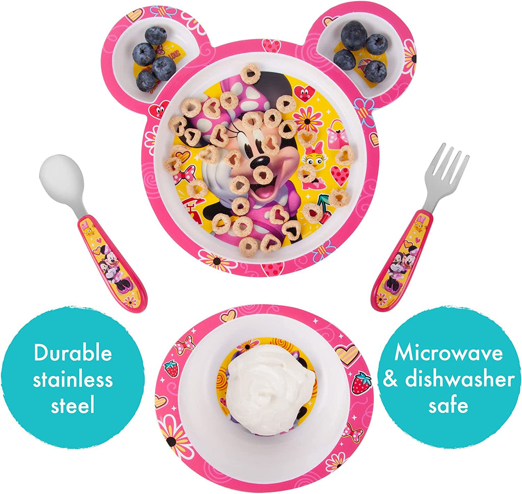 The First Years Disney Baby Minnie Mouse Feeding Set, 4ct